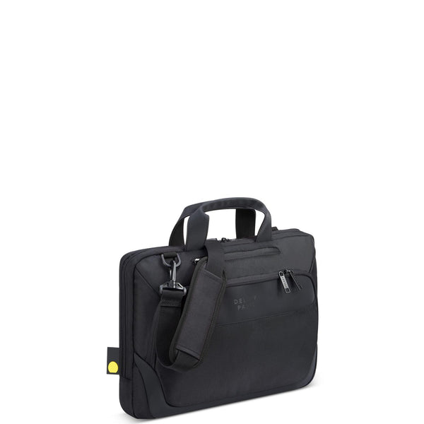 Delsey Parvis Plus 1 Compartment PC Protection Satchel - Black - 00394416000 BLK - Jashanmal Home